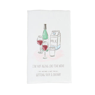 Funny Saying Hand Towels Fine Wine