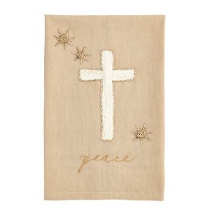 Bead Embroidered Towel