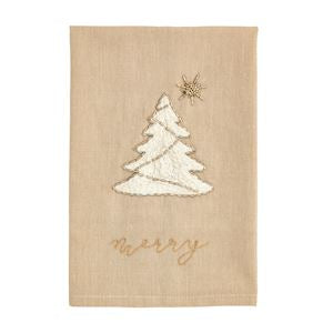 Bead Embroidered Towel