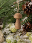 Mango Wood Mushroom Ornaments