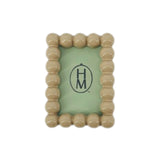 Resin Bubble Picture Frame Magnet Tan Rectangle