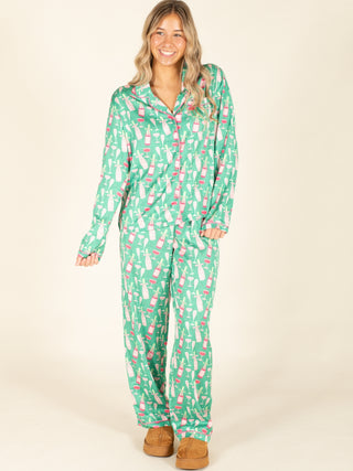 Champagne Bottle Pajama Set