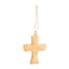 Cross Gold Concrete Ornament