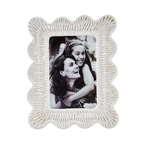 White Woven Frame