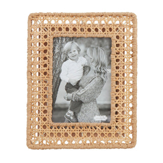 Woven Cane Picture Frame Large