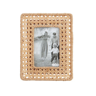 Woven Cane Picture Frame Small