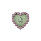 Resin Bubble Picture Frame Magnet Purple Heart