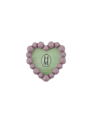 Resin Bubble Picture Frame Magnet Purple Heart