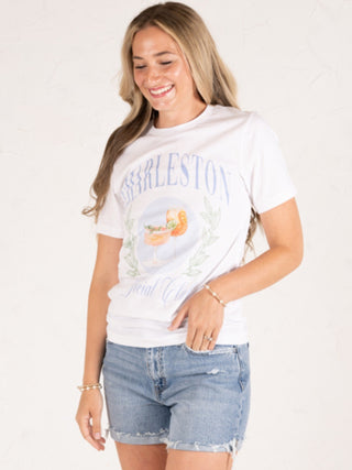 Charleston Social Club Tee White