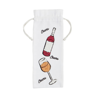 Beaded Wine Bags Red & White Wine