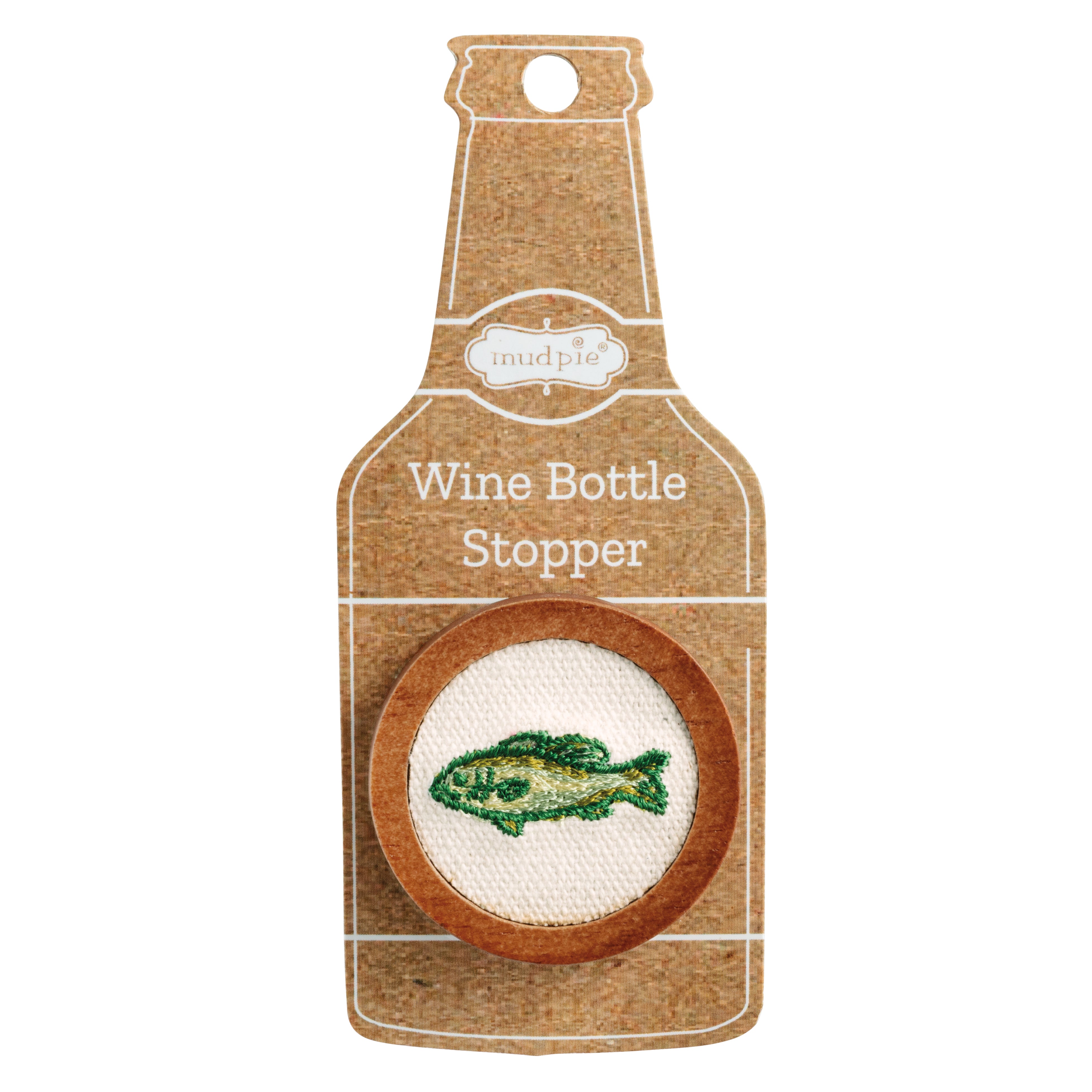 Embroidered Wine Bottle Stopper