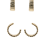 Textured Hoop Earrings