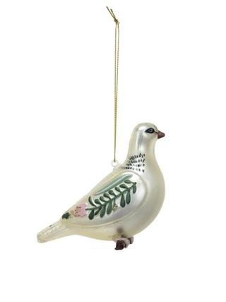 Glass Dove Ornament