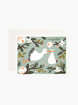 Congrats Stork Card