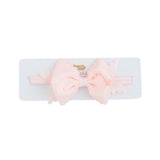Scallop Bow Headband Light Pink