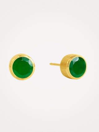 Signature Midi Knockout Studs Green