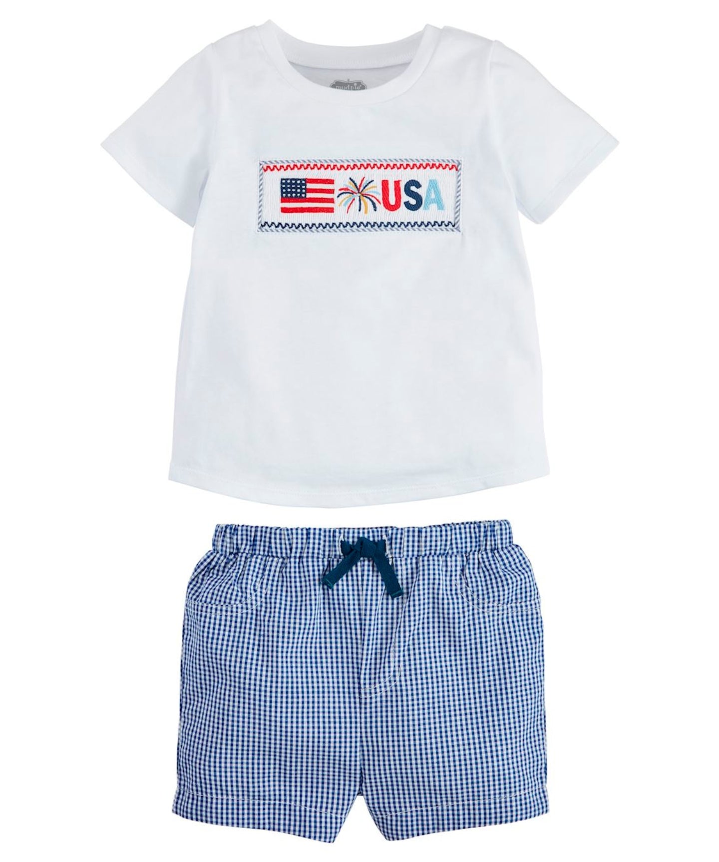 Flag Smocked Short Set