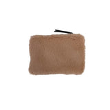 Faux Fur Zipper Pouch Purse (detail view 4)