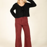 Straight Leg Denim Pants