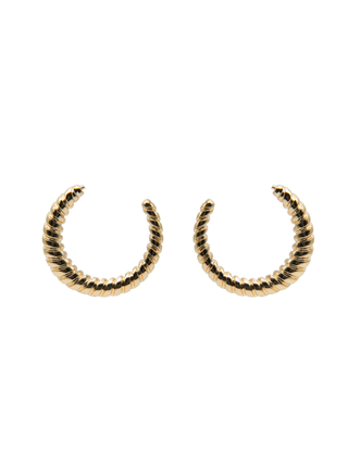 Textured Hoop Earrings