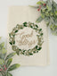 Christmas Gold & Green Hand Towels