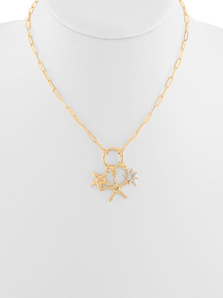 Starfish Ring Necklace