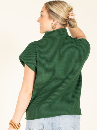 Relaxed Mock Neck Sweater