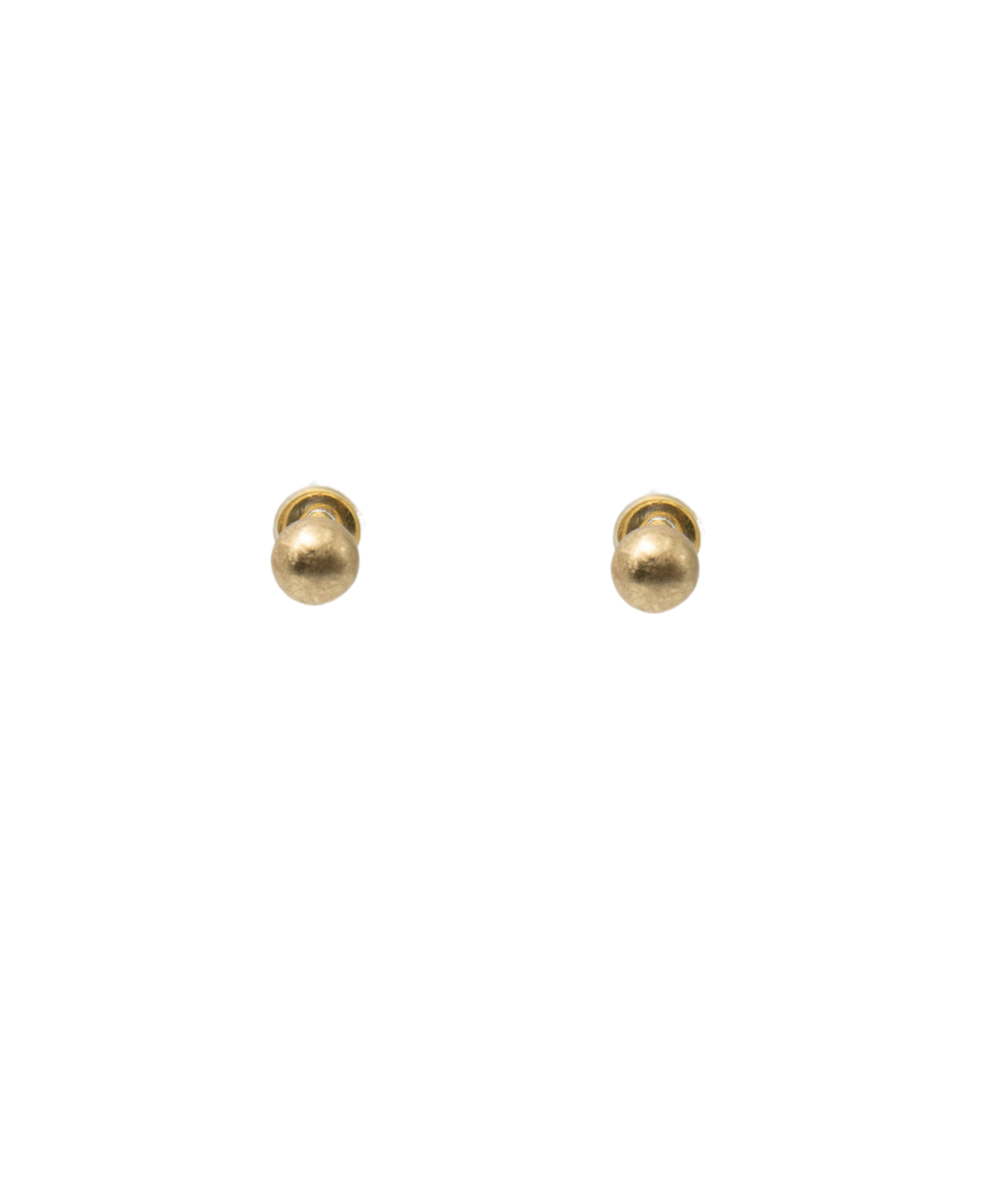 Small Round Gold Stud