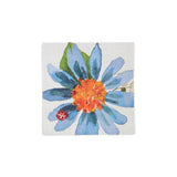 Spring Paper Napkins Blue Daisy