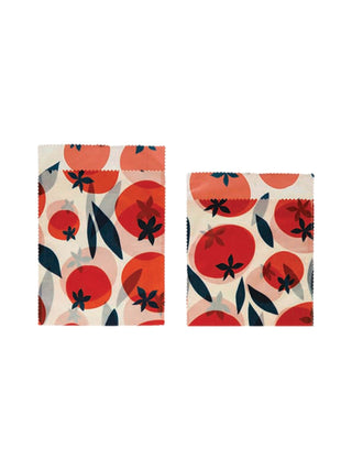 Reusable Fabric Beeswax Food Bags Tomato