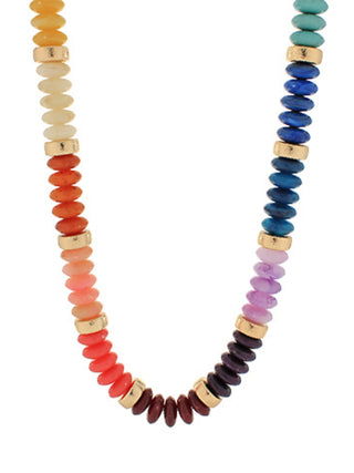 Multi-Color Beaded Necklace Multi