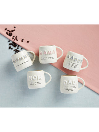 Mom Chunky Letter Mugs