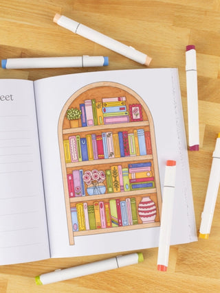 All Booked Up Coloring Book