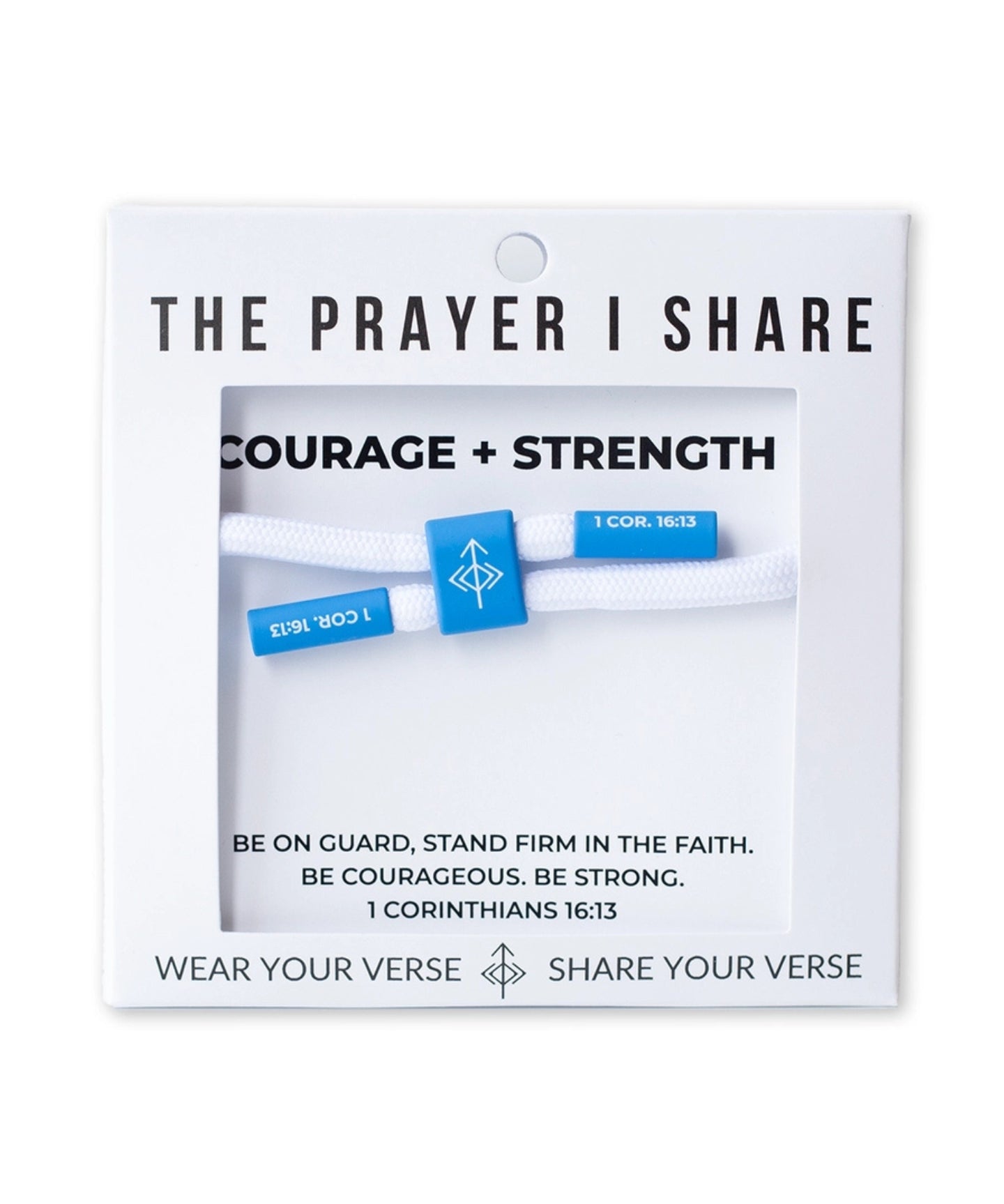 The Prayer I Share Cord Bracelet Courage + Strength