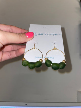 Sea Glass Medium-9mm Earrings