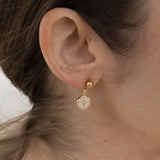 Cross Charm Earrings