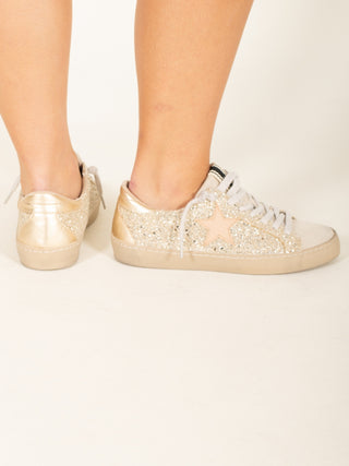 Gold Star Glitter Star Sneakers