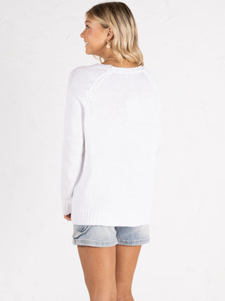 Beach Crewneck Sweater Blue