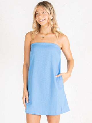 Strapless Shift Dress