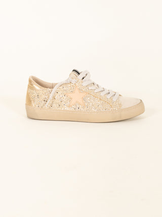 Gold Star Glitter Star Sneakers