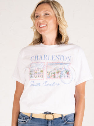 Charleston Stamp Oversized Graphic Tee