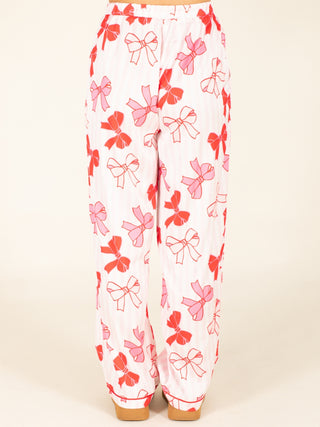 Bow Print Pajama Set