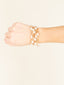 3 Row Pearl Station Bracelet