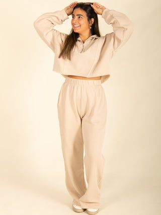 Cream Fleece Lounge Set