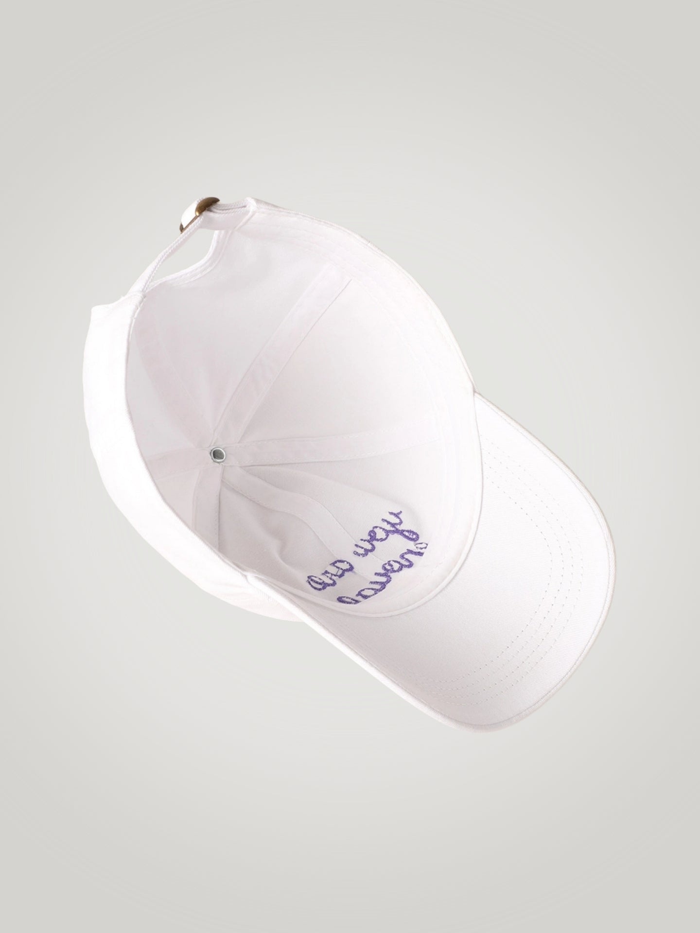 "you are enough" Embroidered Baseball Hat White