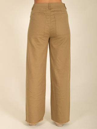 Stretched Cotton Pants