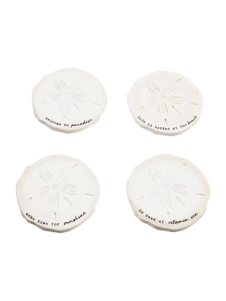 Sand Dollar Coaster Set