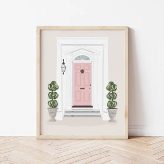 Charleston Pink Door Print