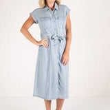 Denim Midi Shirtdress