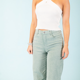 Cross Halter Neck Top